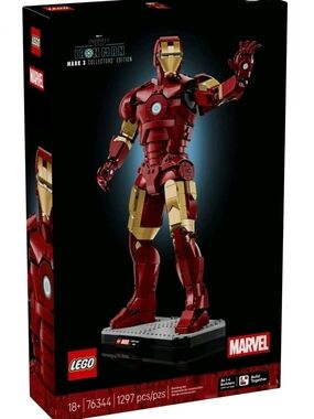 Lego Iron Man Mark 3 Figure - Red & Gold NEW